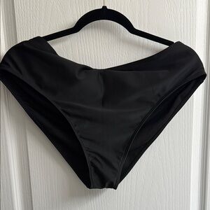 Black High-Waisted Bikini Bottom